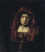 REMBRANDT Harmenszoon van Rijn, Portrait of an Old Woman